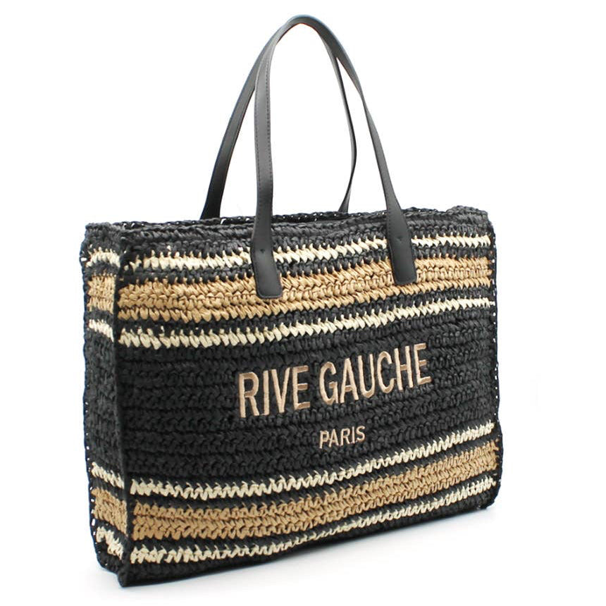 CROCHET Striped Tote RIVE GAUCHE Vimoda