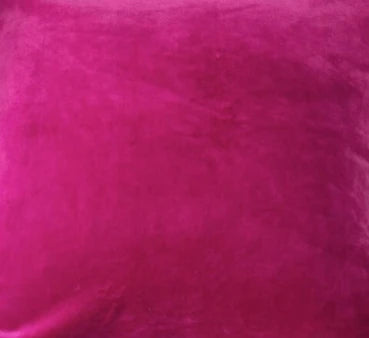 Luxury Velvet & Cotton Cushion Cover - Bold Pink Linen Connections