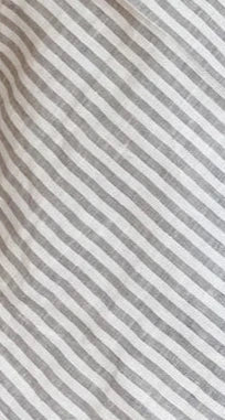 Stone washed 100 % Linen Tea Towel White/Navy windowpane check Creative Women