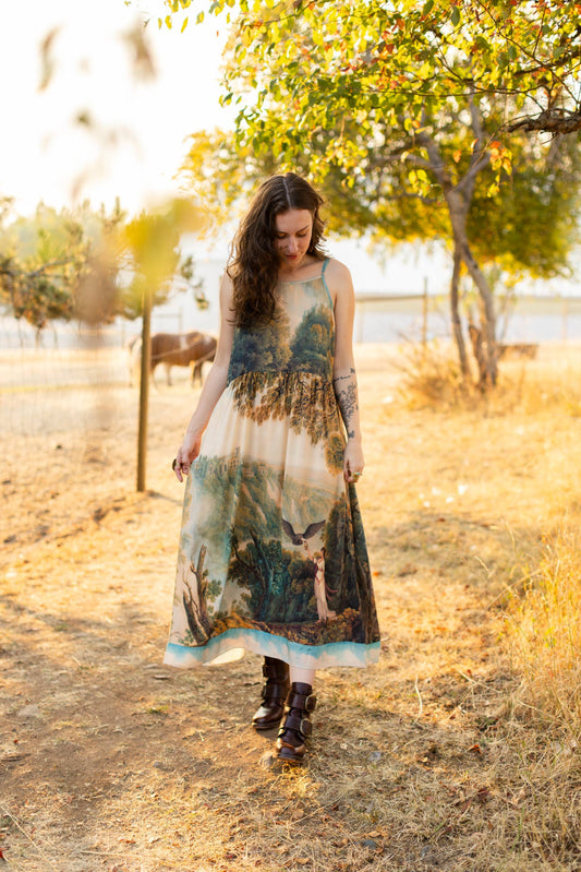 Awakening Bohéme Long Maxi Slip Dress w/ Landscape Market of Stars (Worldwide)