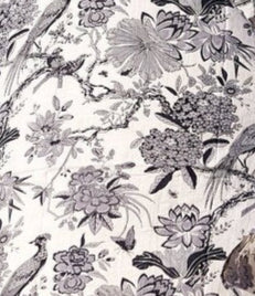100% Cotton Kimono Robe in White "Birds of Paradise" print Linen Connections