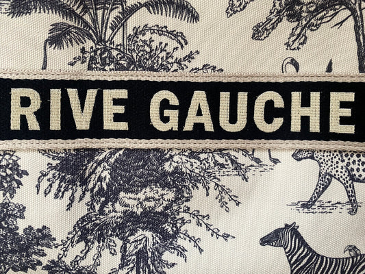 JUNGLE Enye “Rive Gauche”Tote with faux Bamboo handles. Vimoda