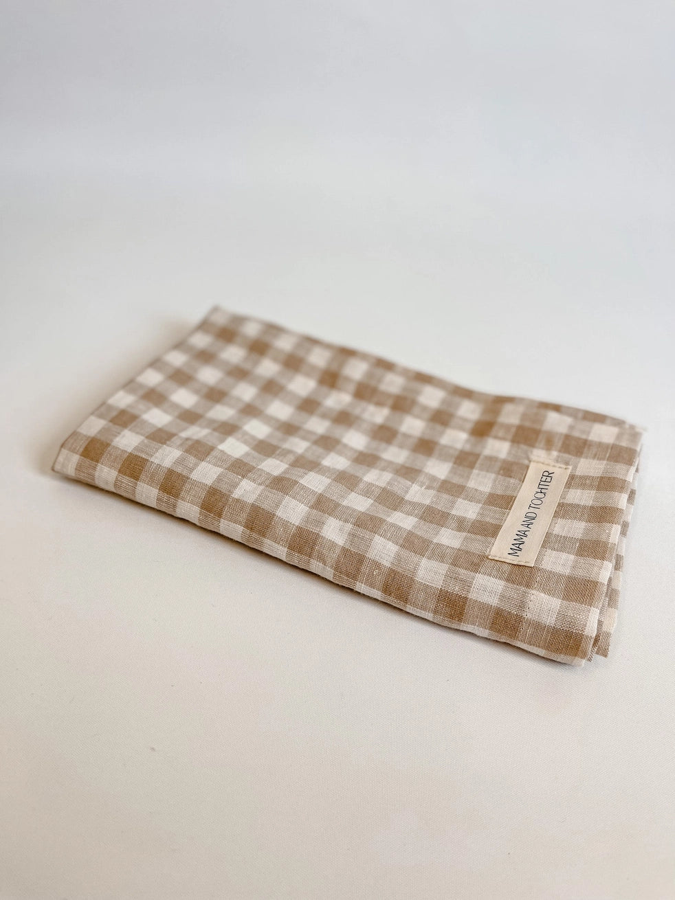 Pure French Linen Tea Towel - Light Clay Mama and Tochter